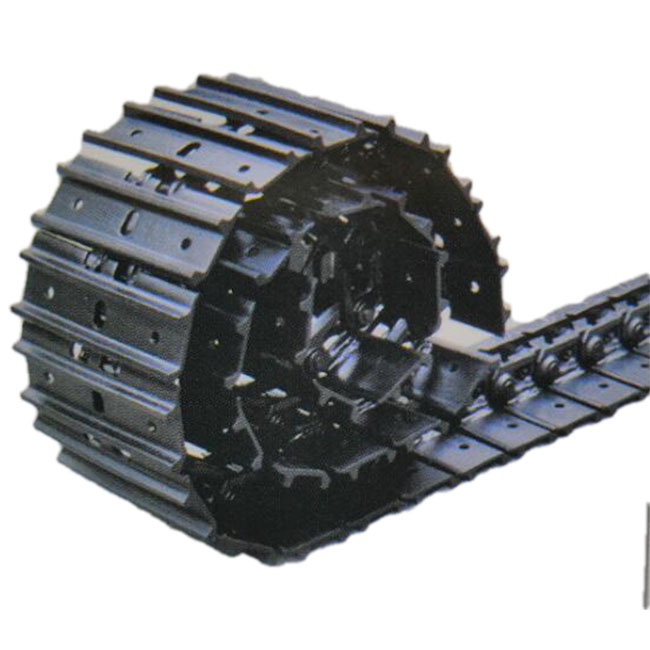 Excavator PC100 Undercarriage Parts  Track Link with shoes  Assembly